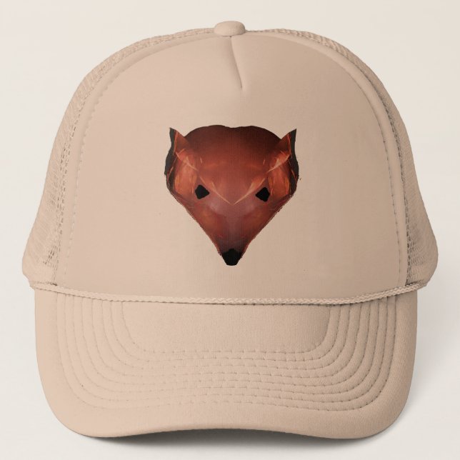 Fractal Red Fox Trucker Hat (Front)