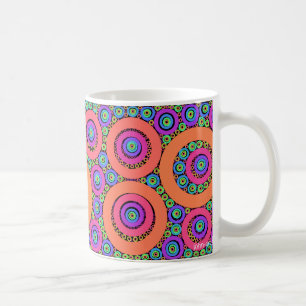 fractal rings coffee mug