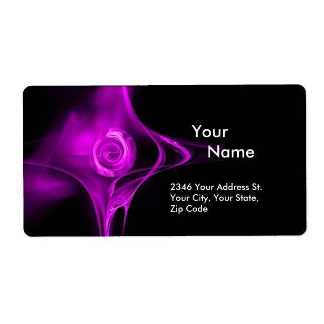 FRACTAL ROSE 1 Purple Violet Black (Front)