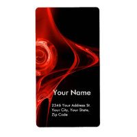 FRACTAL ROSE 1 Red Black