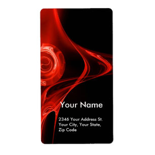 FRACTAL ROSE 1 Red Black