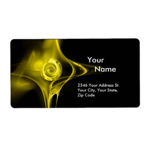 FRACTAL ROSE 1 Yellow Black