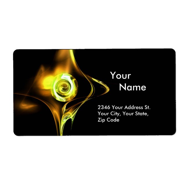 FRACTAL ROSE 1Yellow Brown Green Black (Front)