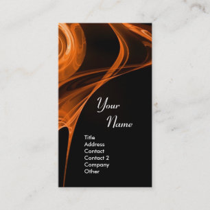 FRACTAL ROSE 3 bright light brown Business Card