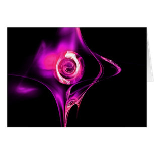 FRACTAL ROSE , pink purple