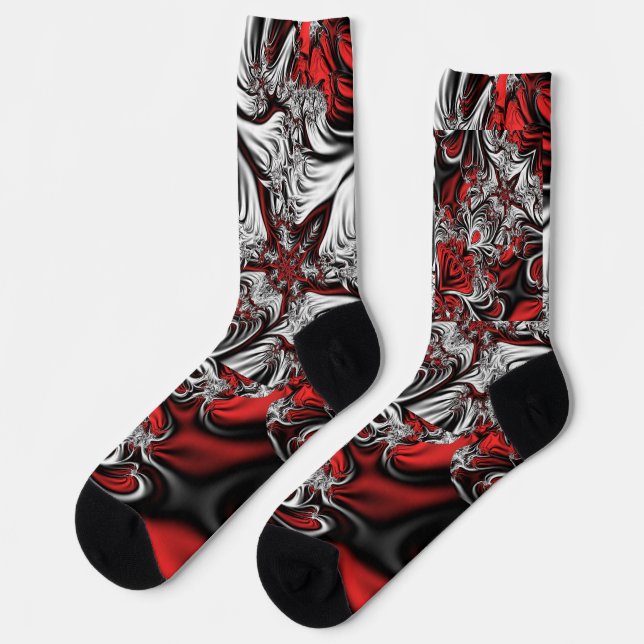 Fractal’s pattern socks (Left)