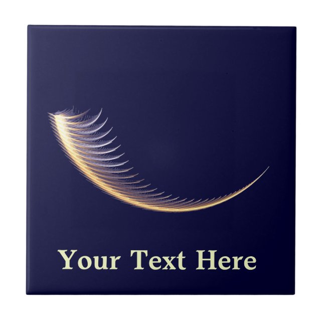 Fractal Shofar Ceramic Tile (Front)