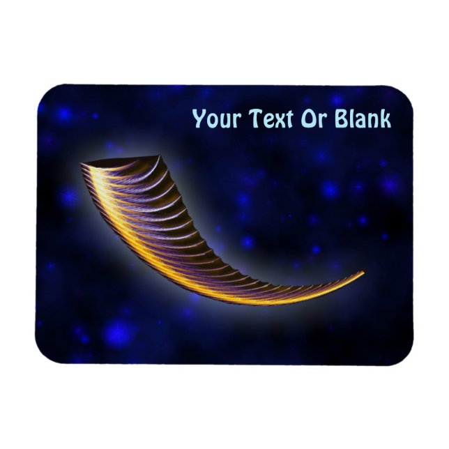 Fractal Shofar Magnet (Horizontal)