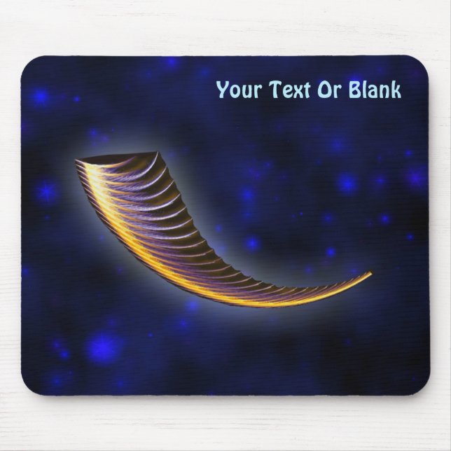 Fractal Shofar Mouse Pad (Front)