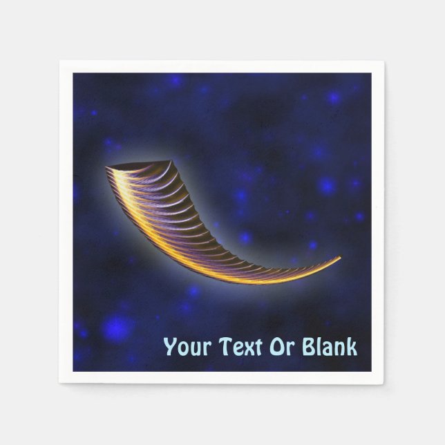 Fractal Shofar Napkin (Front)