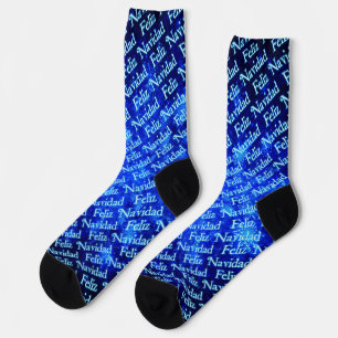 Fractal Snowburst - Feliz Navidad Socks