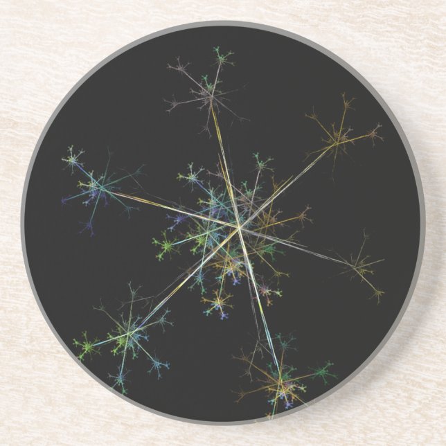Fractal Snowflake Coaster (Front)