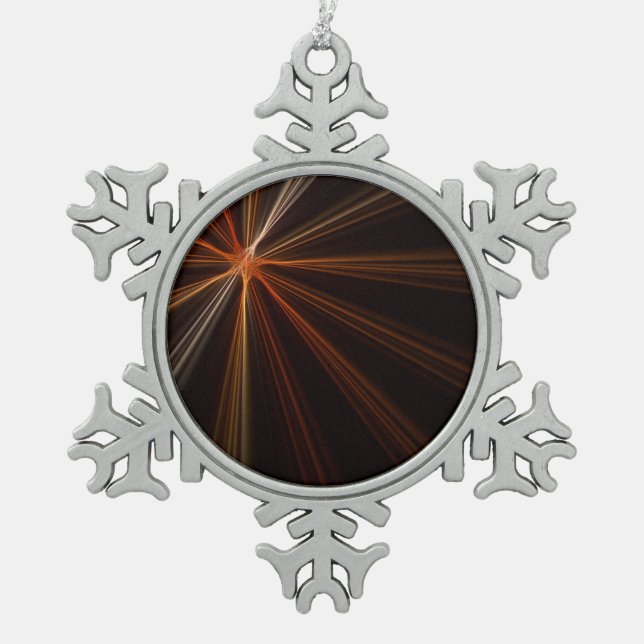 Fractal Snowflake Ornament (Front)