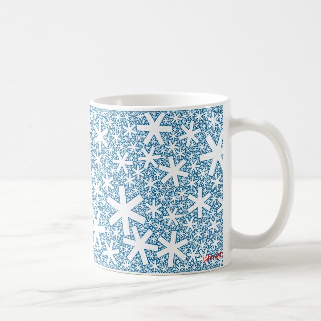 fractal snowflakes coffee mug (Right)