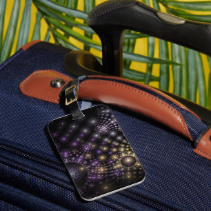 Fractal Sphere Art Mandala Universe Luggage Tag