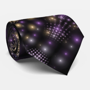 Fractal Sphere Art Mandala Universe Tie