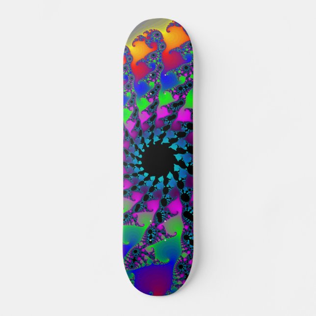 Fractal Spiral: Custom Skateboard (Front)