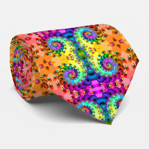 Fractal Spiral Delight Tie