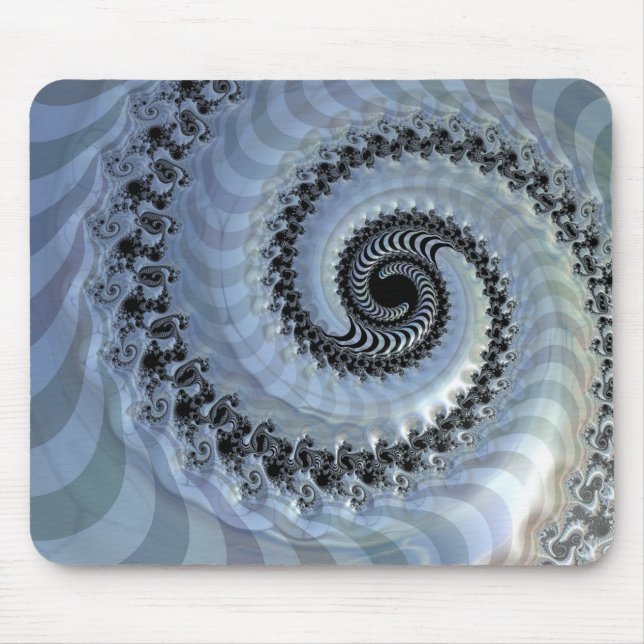 Fractal Spiral Elegance Mouse Pad (Front)