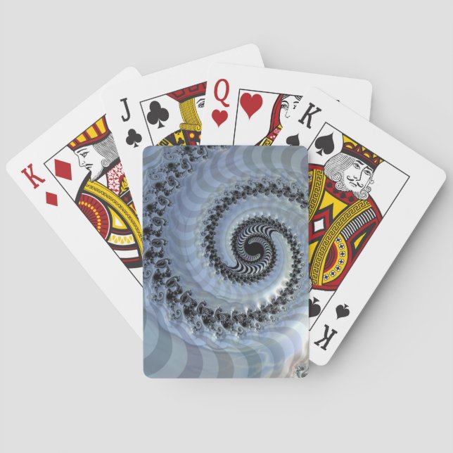 Fractal Spiral Elegance Playing Cards (Back)