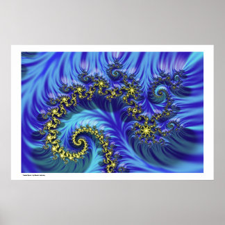 Fractal Spiral Poster