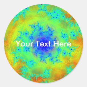 Fractal Spiral Sticker