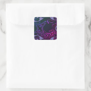 Fractal Square Stickers
