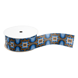 Fractal Star Grosgrain Ribbon