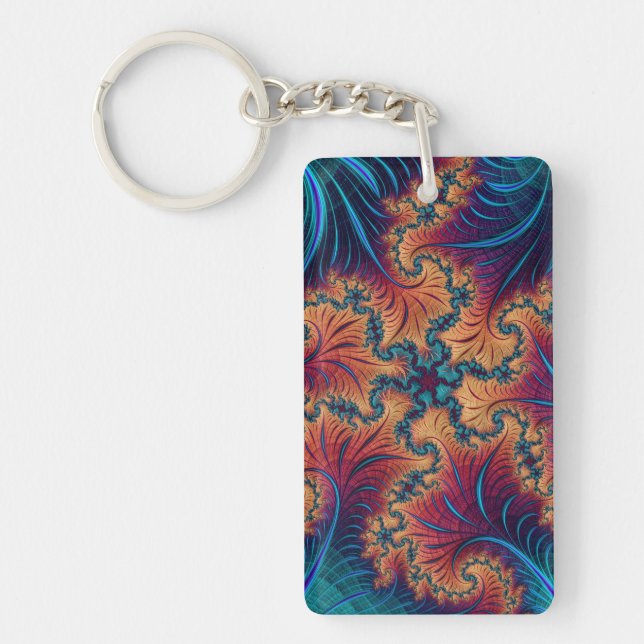 Fractal Starfish Key Ring (Front)