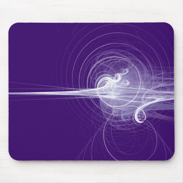 Fractal Swirl - Deep Purple Mouse Pad (Front)