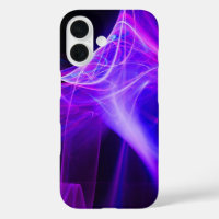 FRACTAL SWIRLS IN PURPLE BLUE PINK