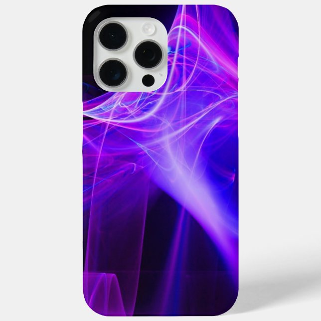 FRACTAL SWIRLS IN PURPLE BLUE PINK Case-Mate iPhone CASE (Back)