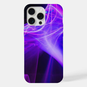FRACTAL SWIRLS IN PURPLE BLUE PINK iPhone CASE