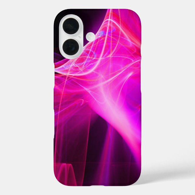 FRACTAL SWIRLS IN PURPLE PINK FUCHSIA Case-Mate iPhone CASE (Back)