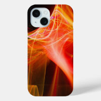 FRACTAL SWIRLS IN YELLOW ORANGE RED