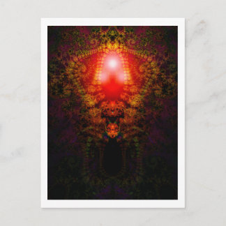 Fractal tapestry postcard