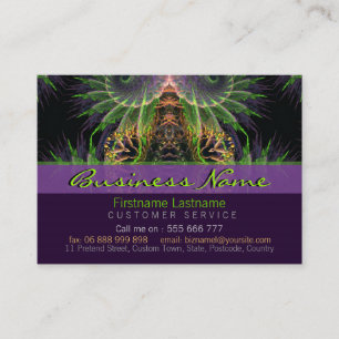 Fractal Temple Forest Business card