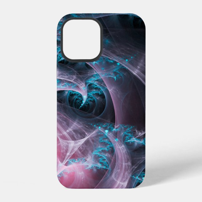 Fractal texture background design iPhone case (Back)