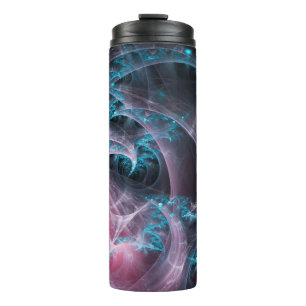 Fractal texture background design thermal tumbler