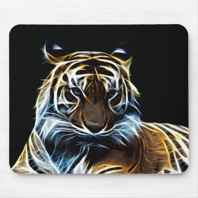 Fractal tiger mouse pad (Front)