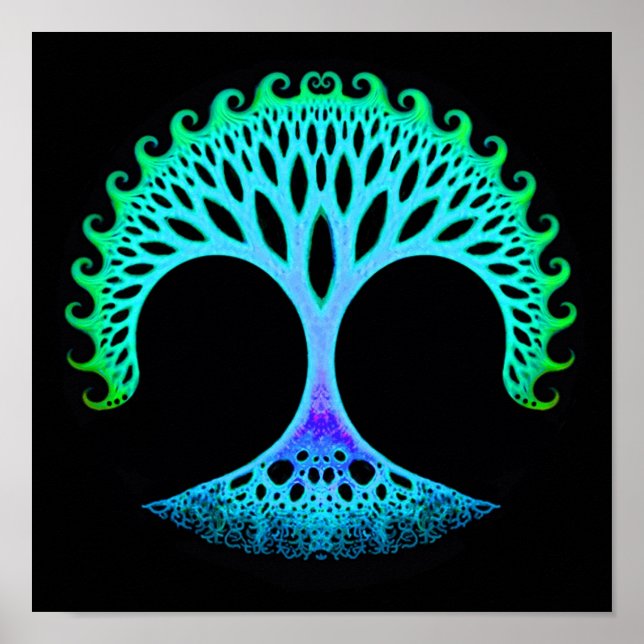 Fractal Tree of Life Inspiration Poster (Front)