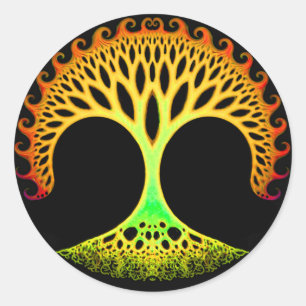 Fractal Tree of Life Inspiration Stickers