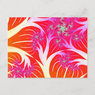 Fractal trees postcard