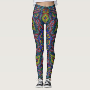 Fractal ~ Trippy Hippy Leggings