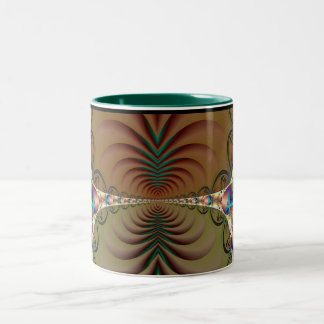 Fractal Two-Tone coffee mug