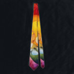 Fractal Universe Red Yellow Green Pink Tie<br><div class="desc">Collection by Hystrix Little Thoughts® – Fractal Universe Dads. Bold and elegant necktie blends art, geometry, and fatherly flair. Inspired by the mesmerising beauty of fractals, it's perfect for modern dads who love design, science, and standing out with style. Ideal for Father's Day, birthdays, or any occasion that deserves infinite...</div>