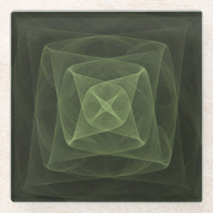 Fractal Views 160322-200 Glass Coaster