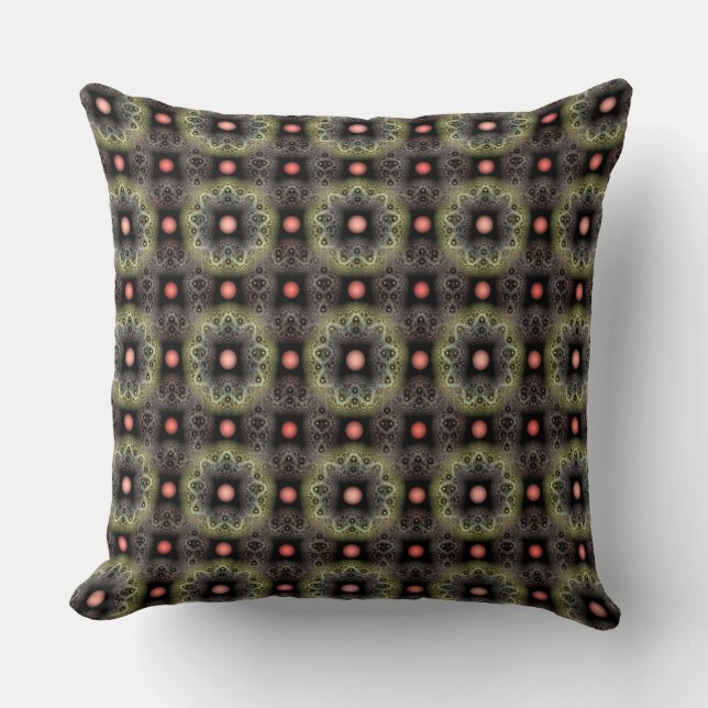 Fractal visual harmonic pattern cushion (Front)