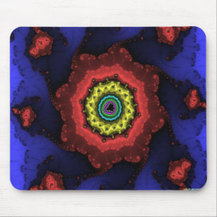 fractal wheel mouse pad