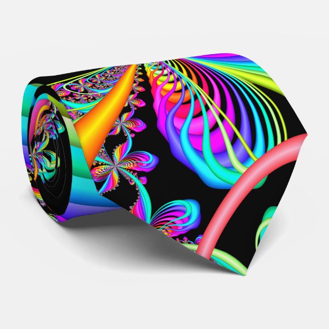 Fractal Whimsical Butterfly Tie (Rolled)